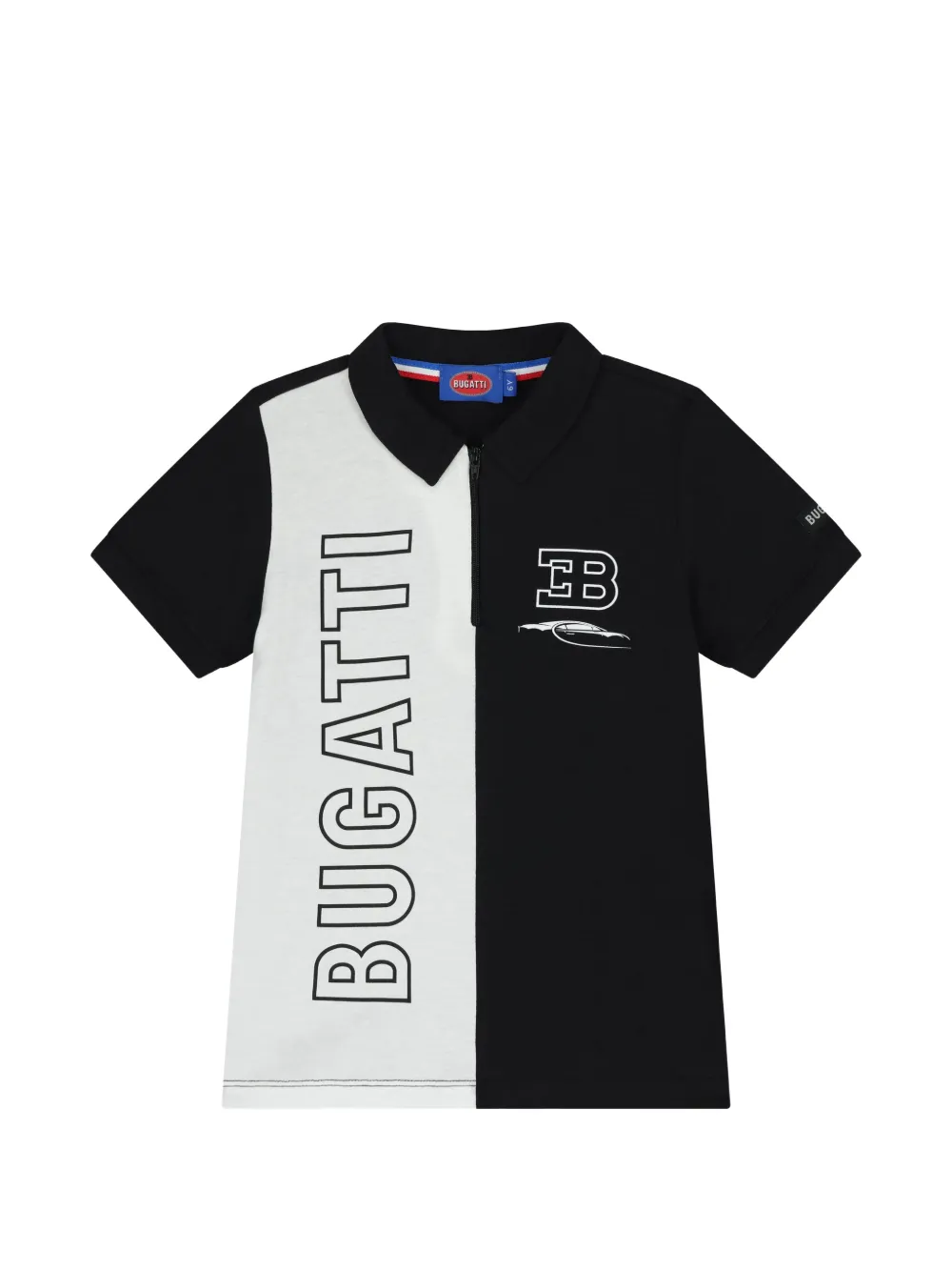 Bugatti Kids Polo con zip - Nero