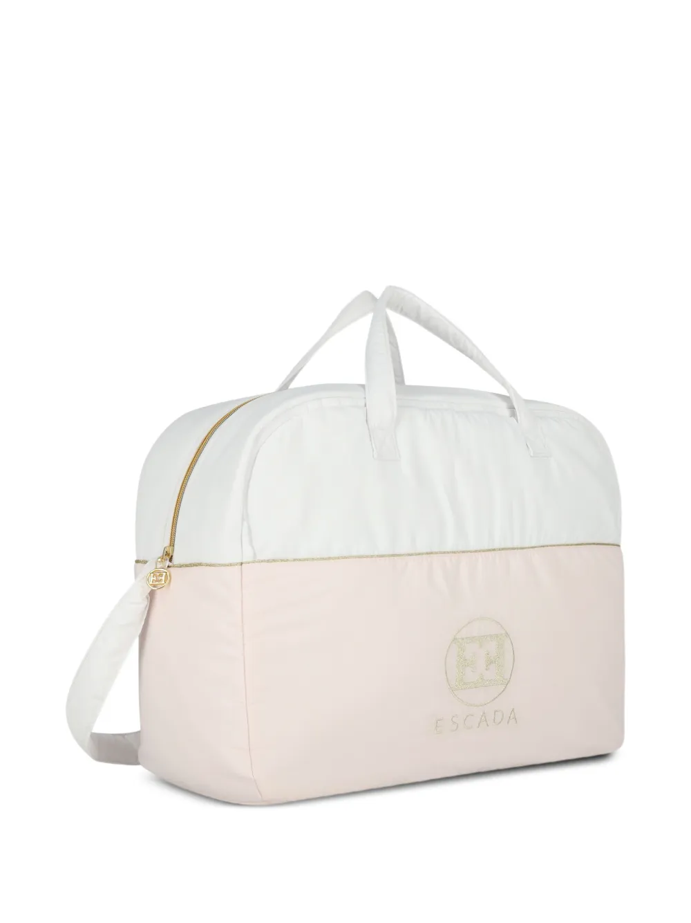  Escada Kids Sac à Langer à Logo Brodé - Blanc 