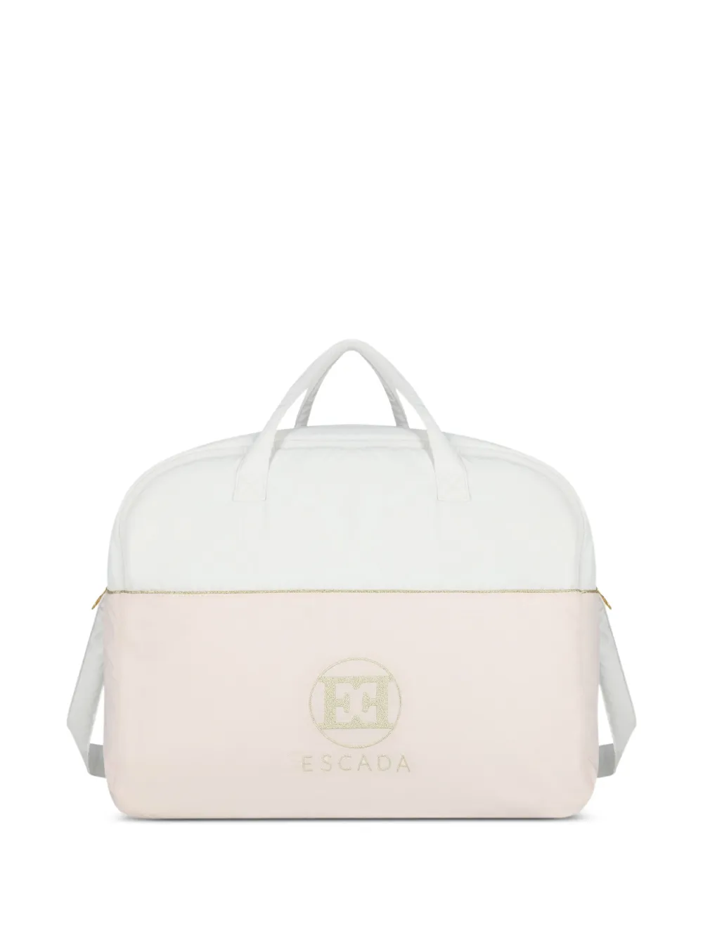 Escada Kids Wickeltasche mit Logo-Stickerei - Weiß