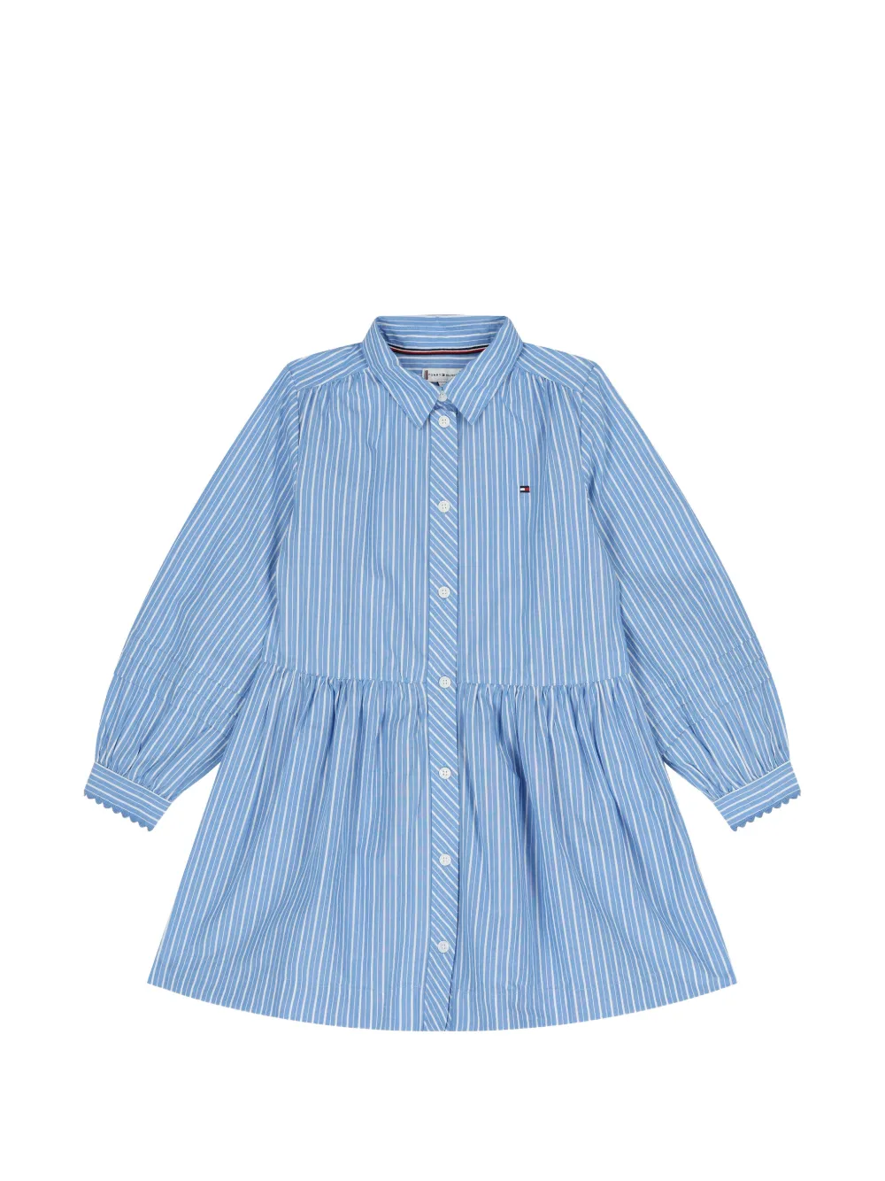 Tommy Hilfiger Junior Abito a righe con maniche lunghe - Blu