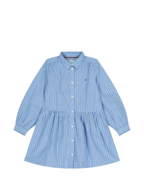 Tommy Hilfiger Junior vestido manga larga con rayas estampadas