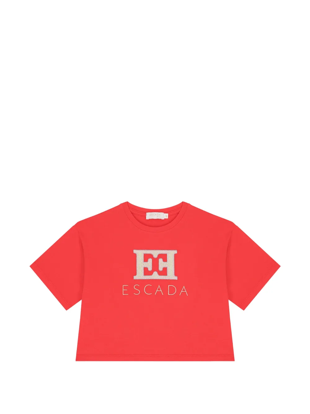 Escada Kids T-shirt con logo - Rosso