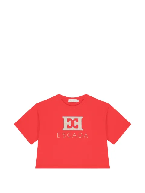 Escada Kids logo-embroidered T-shirt