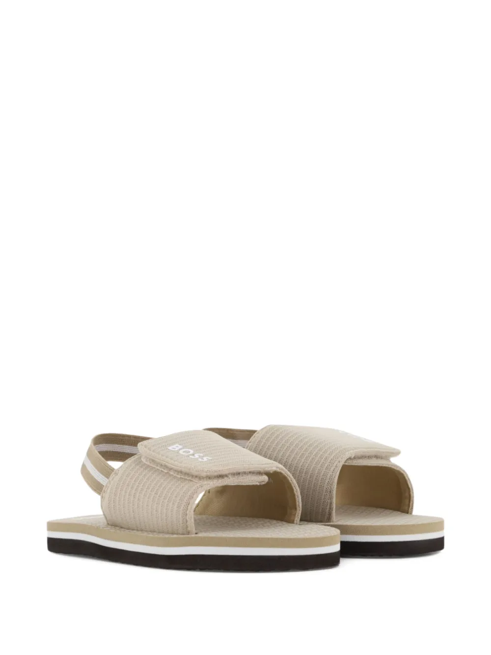 BOSS Kidswear Sandalen met klittenband Beige