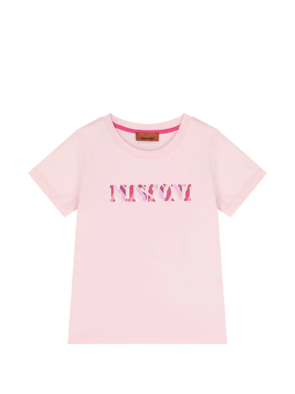 Missoni Kids logo T-shirt - Rosa