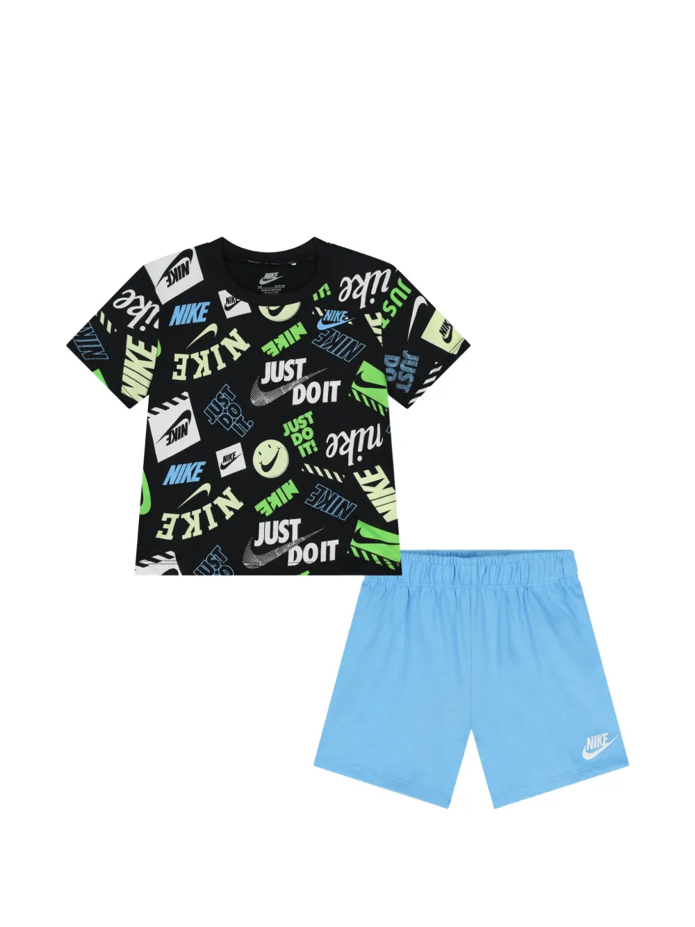 Nike Babies' Logo-detail Shorts Set In Multi