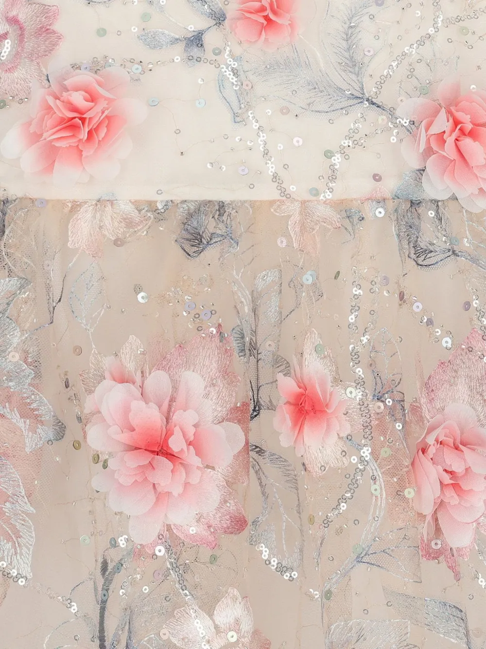 MARLO Tulen jurk Beige