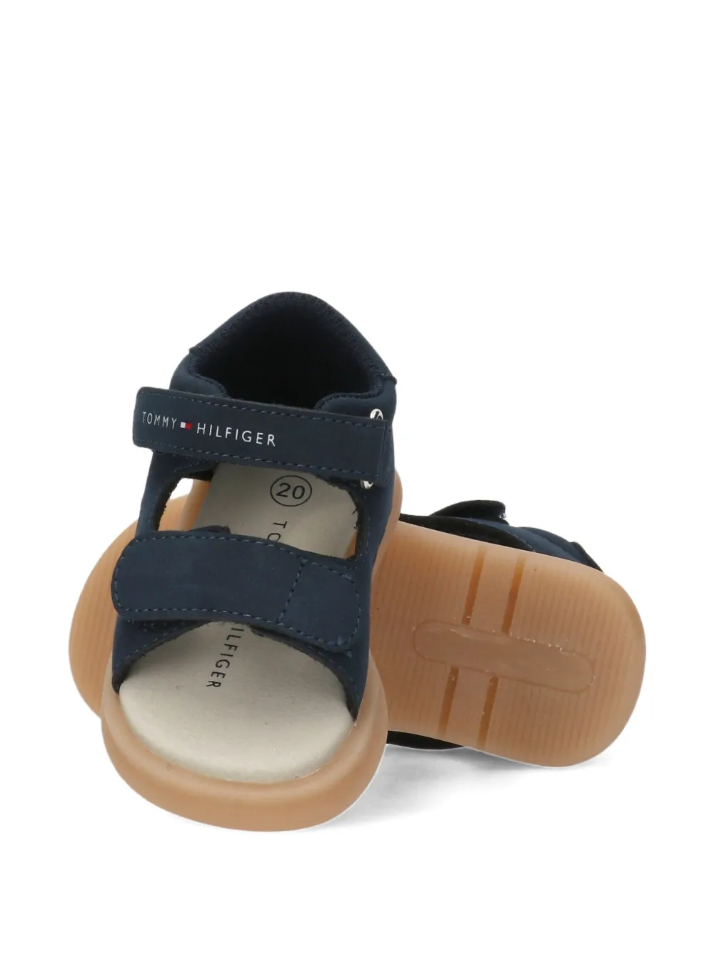 Tommy Hilfiger Junior Sandalen met logobandje Blauw