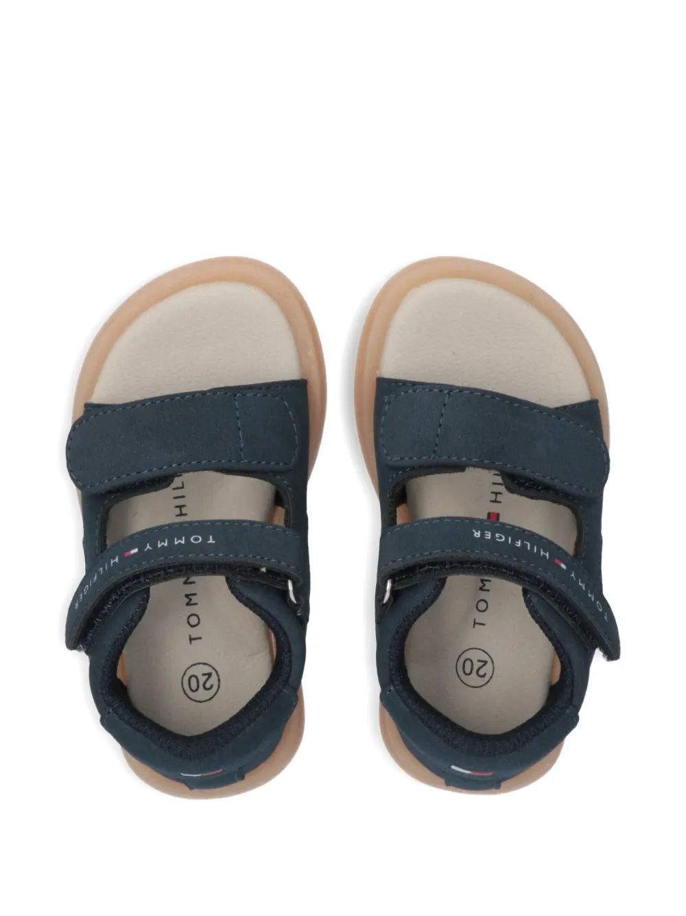Tommy Hilfiger Junior Sandalen met logobandje Blauw