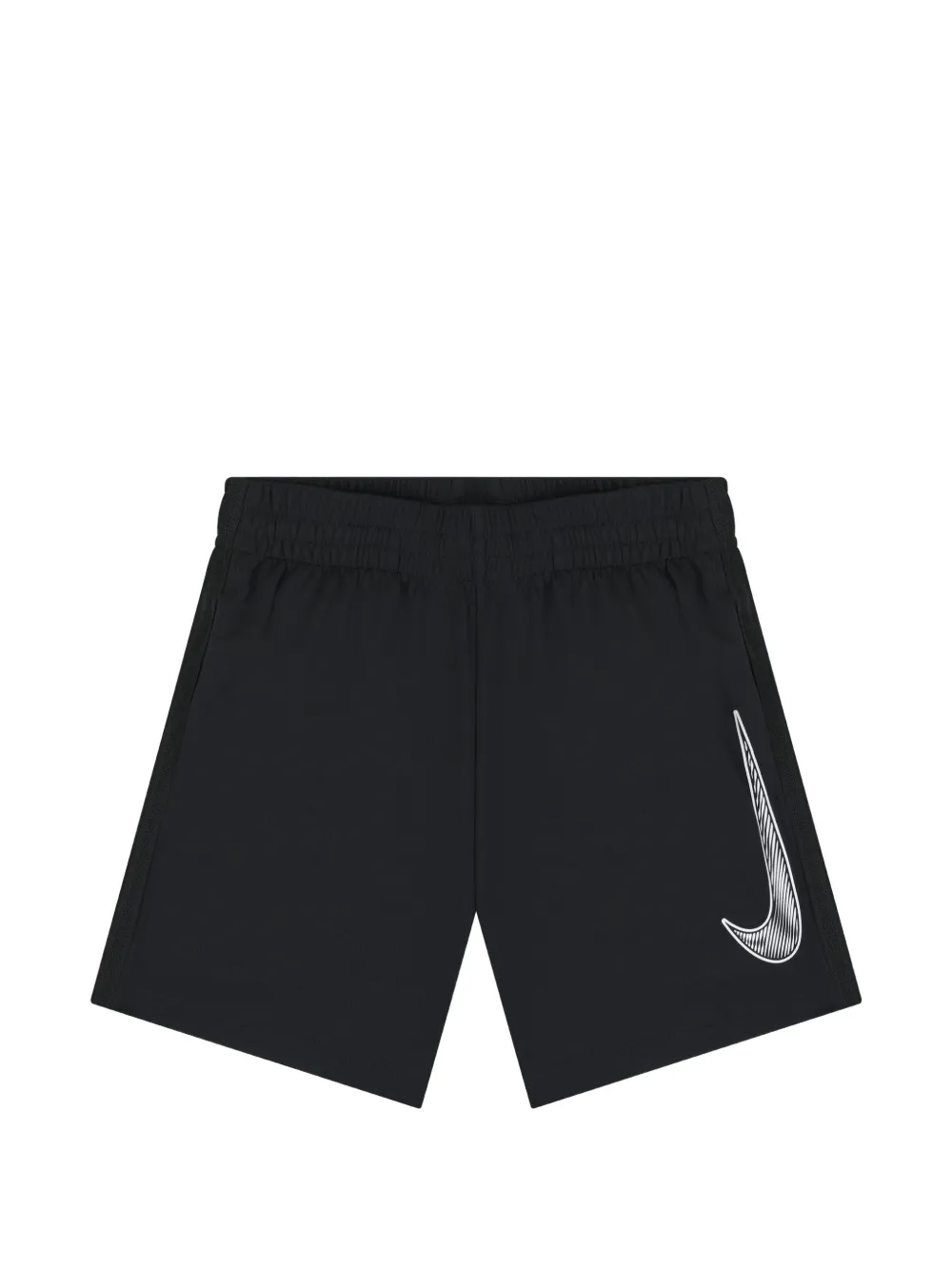 Nike Kids logo-detail shorts - Nero