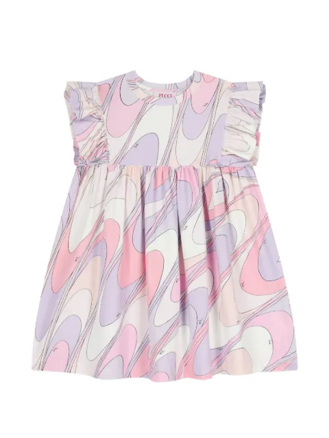 PUCCI Junior robe imprimée à volants
