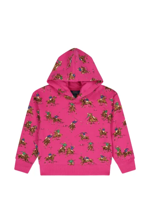 POLO RALPH LAUREN KIDS hooded graphic top