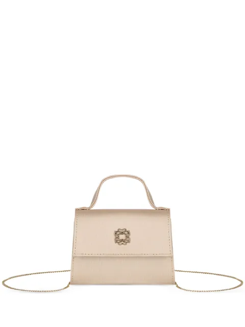 ELIE SAAB JUNIOR tote con asa en el tope y aplique floral