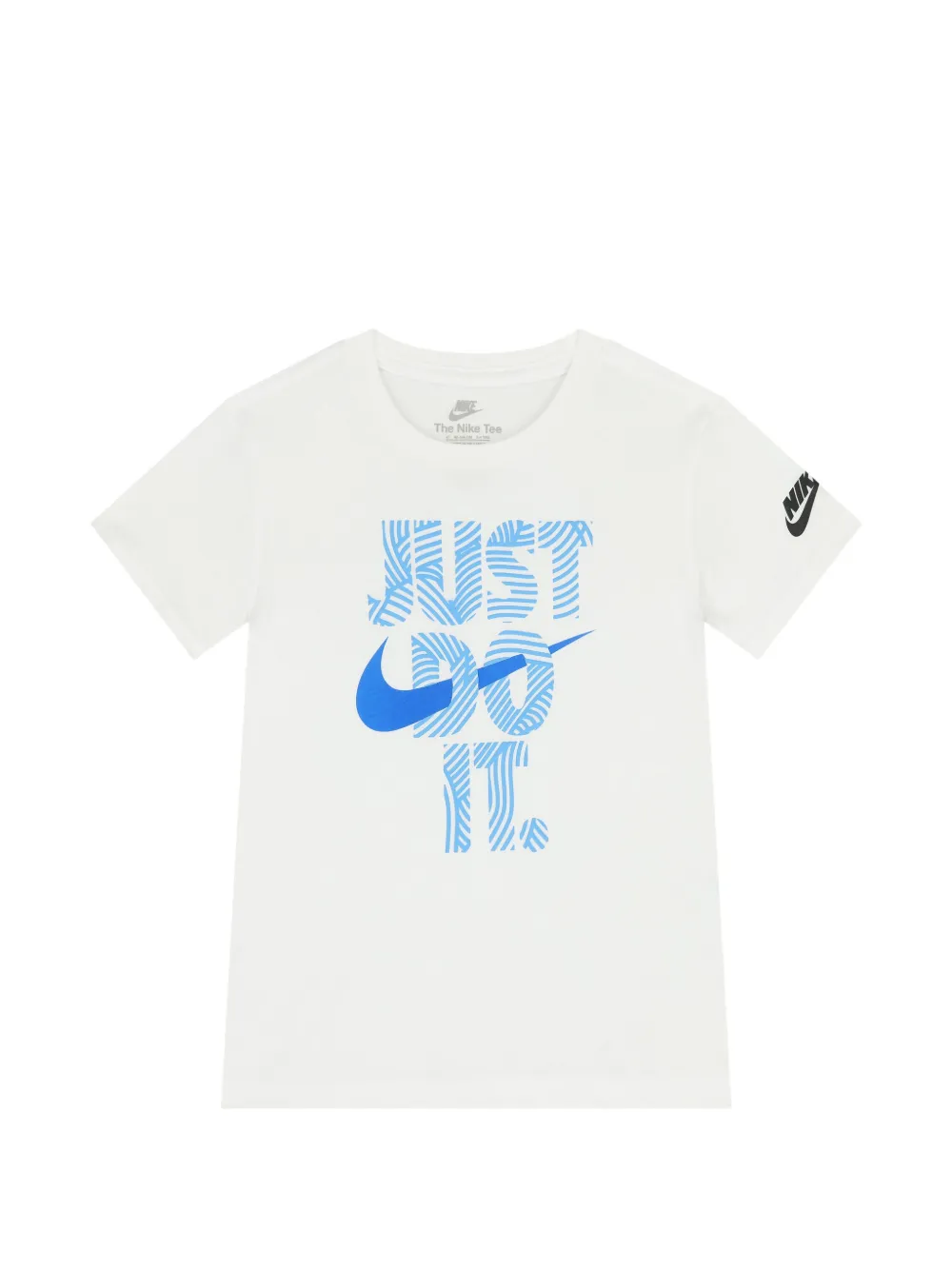 Nike Kids print short-sleeve T-shirt - Bianco