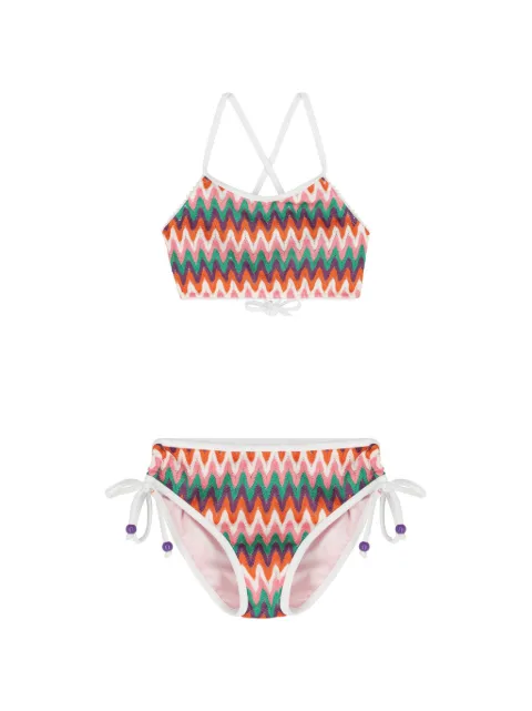 Nessi Byrd Kids bikini à motif zigzag