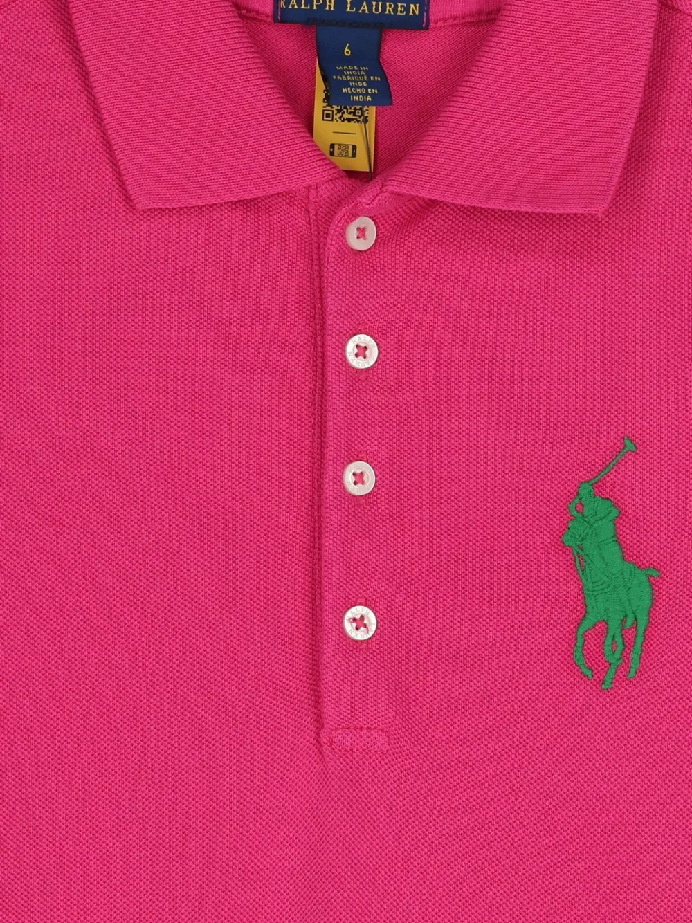 POLO RALPH LAUREN KIDS Geplooide polojurk Roze