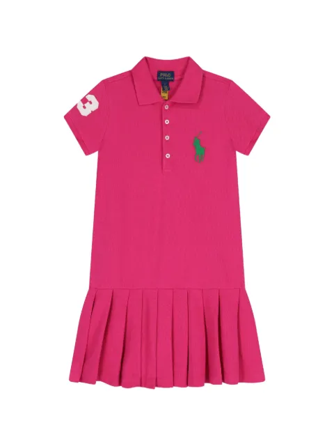 POLO RALPH LAUREN KIDS pleated polo dress
