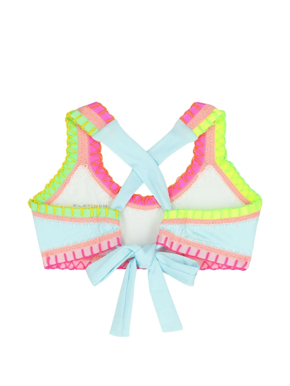 PQ Swim Kids Gehaakte bikini met gekruiste rug Blauw
