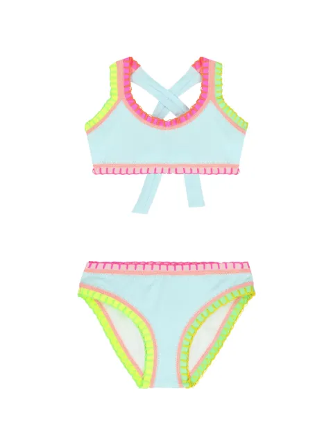 PQ Swim Kids bikini de crochet con espalda cruzada