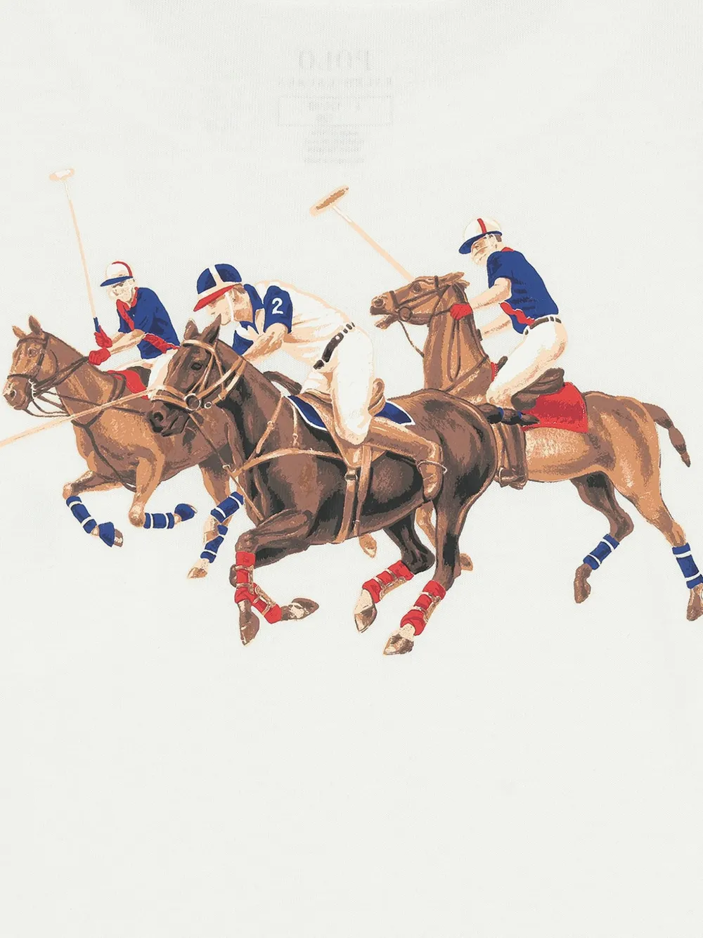 POLO RALPH LAUREN KIDS T-shirt met grafische print Beige