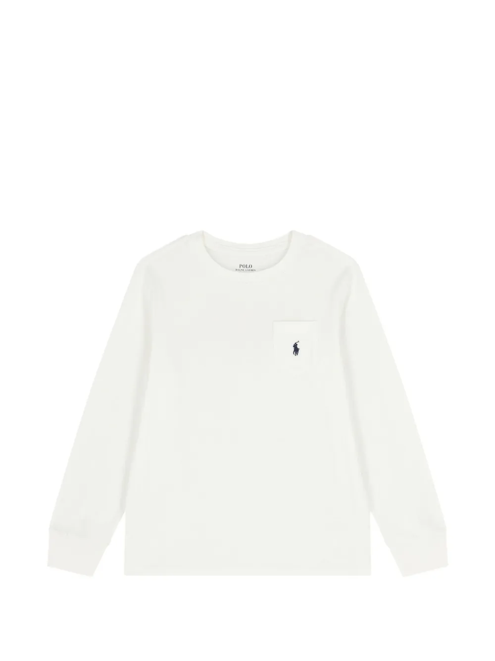 POLO RALPH LAUREN KIDS chest-pocket printed T-shirt - Toni neutri