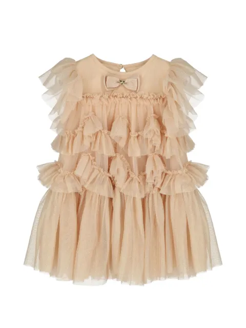 ANGEL'S FACE KIDS vestido con volantes y moño