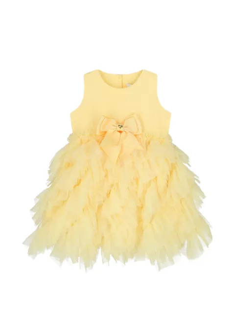 ANGEL'S FACE KIDS robe à volants à détail de nœud
