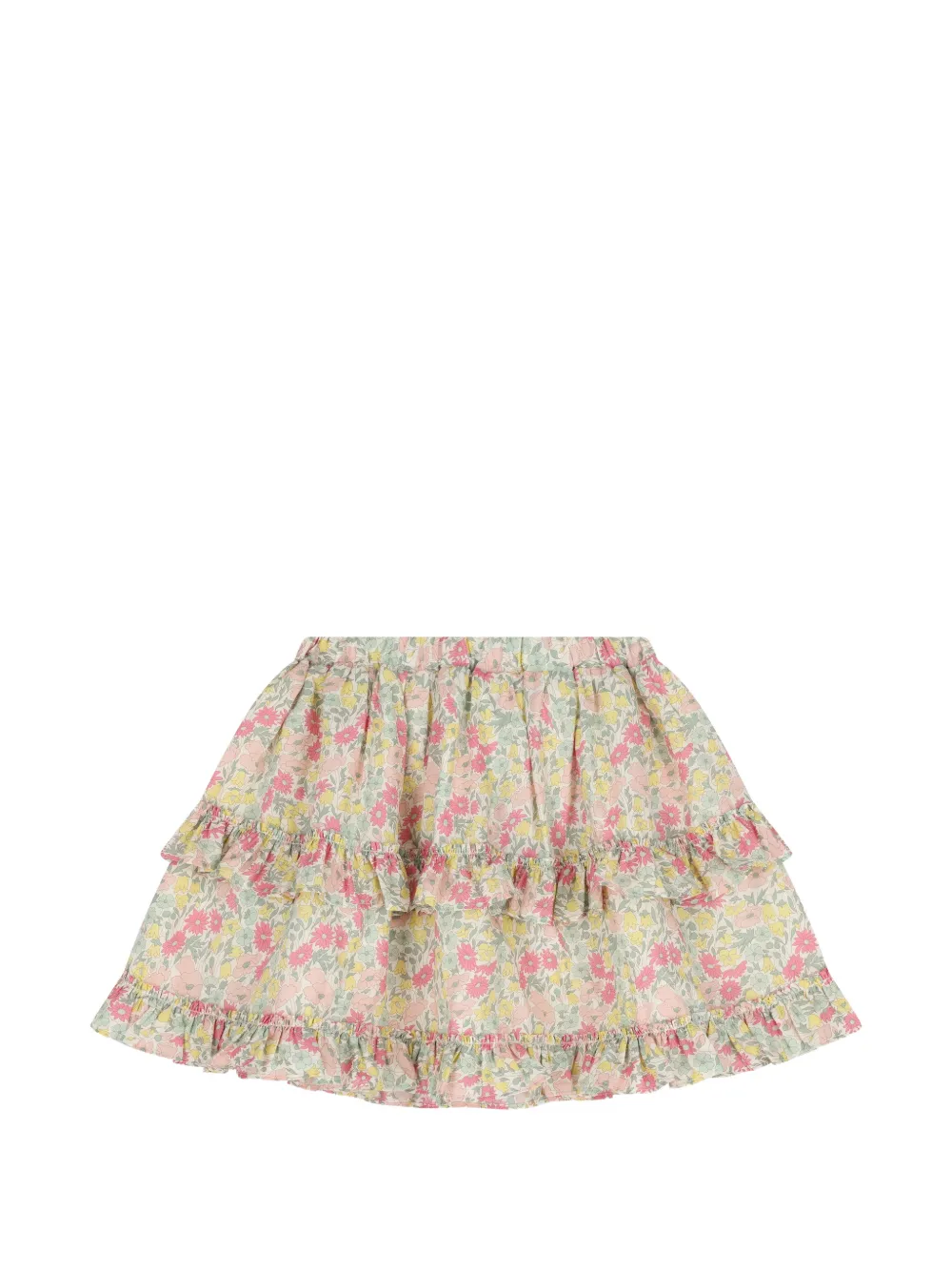 Tartine Et Chocolat Gonna a fiori con ruches - Toni neutri