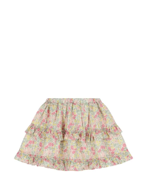 Tartine Et Chocolat ruffled floral skirt