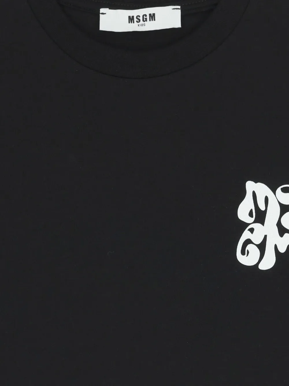 MSGM Kids T-shirt met grafische print Zwart