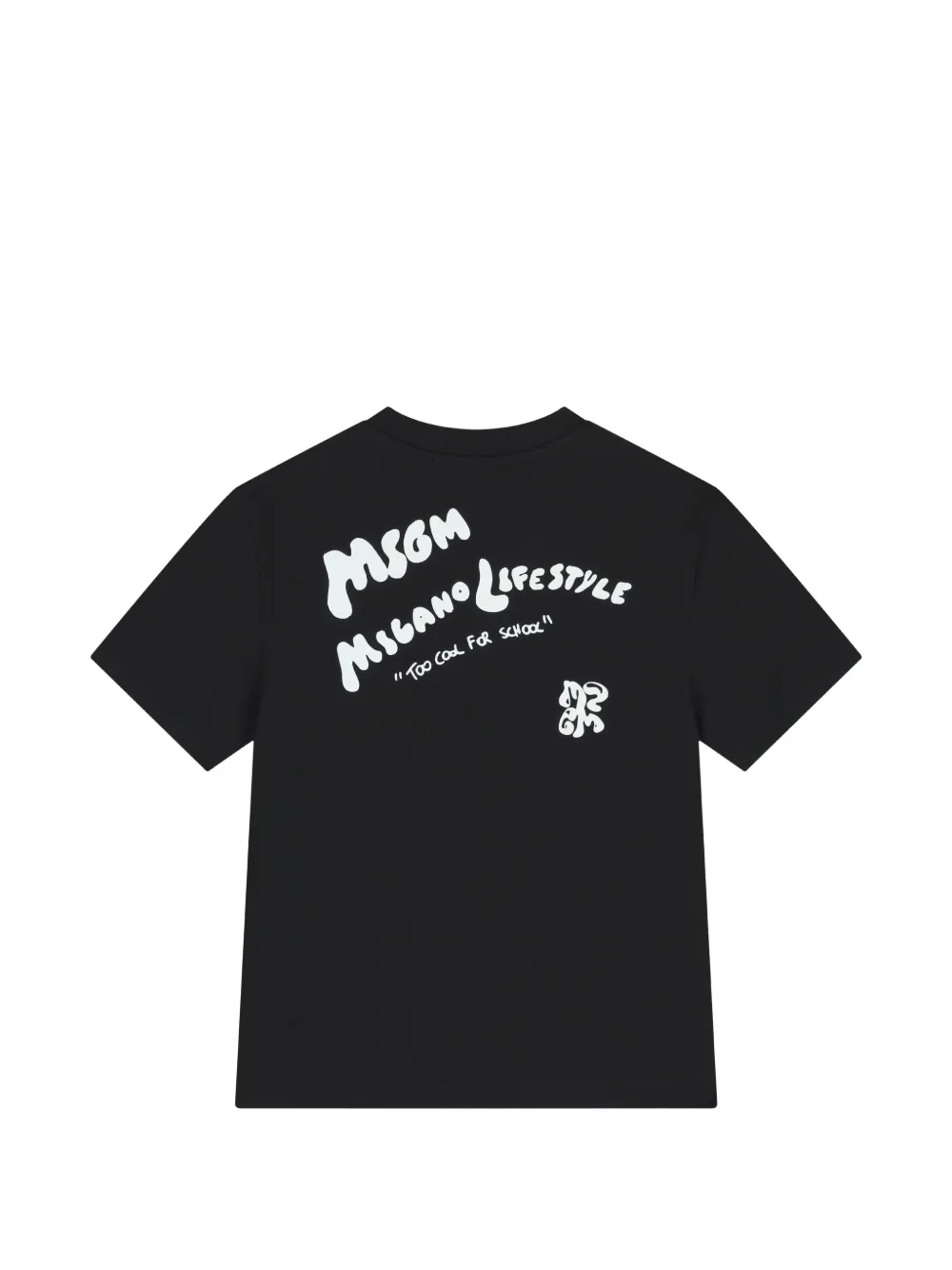 MSGM Kids T-shirt met grafische print Zwart
