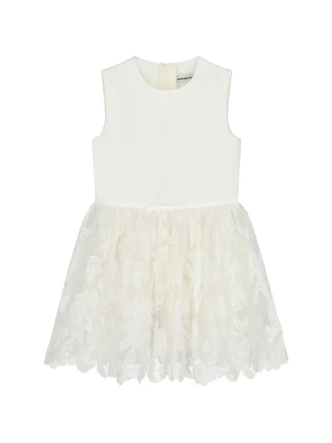 Self-Portrait Kids sleeveles roound-neck dress