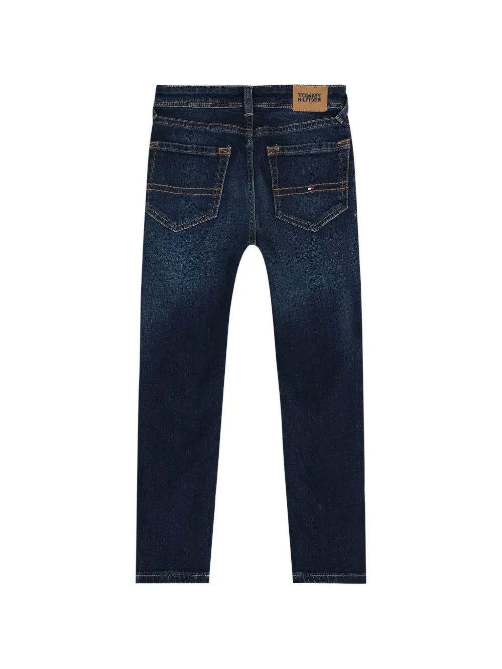 Tommy Hilfiger Junior Jeans met logopatch en vijf zakken Blauw