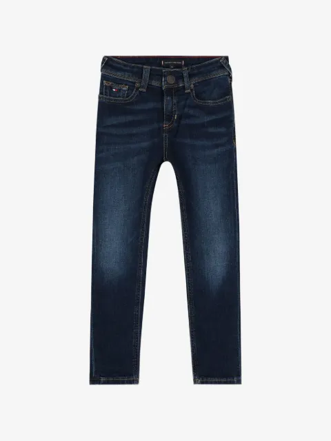 Tommy Hilfiger Junior logo-patch five-pockets jeans