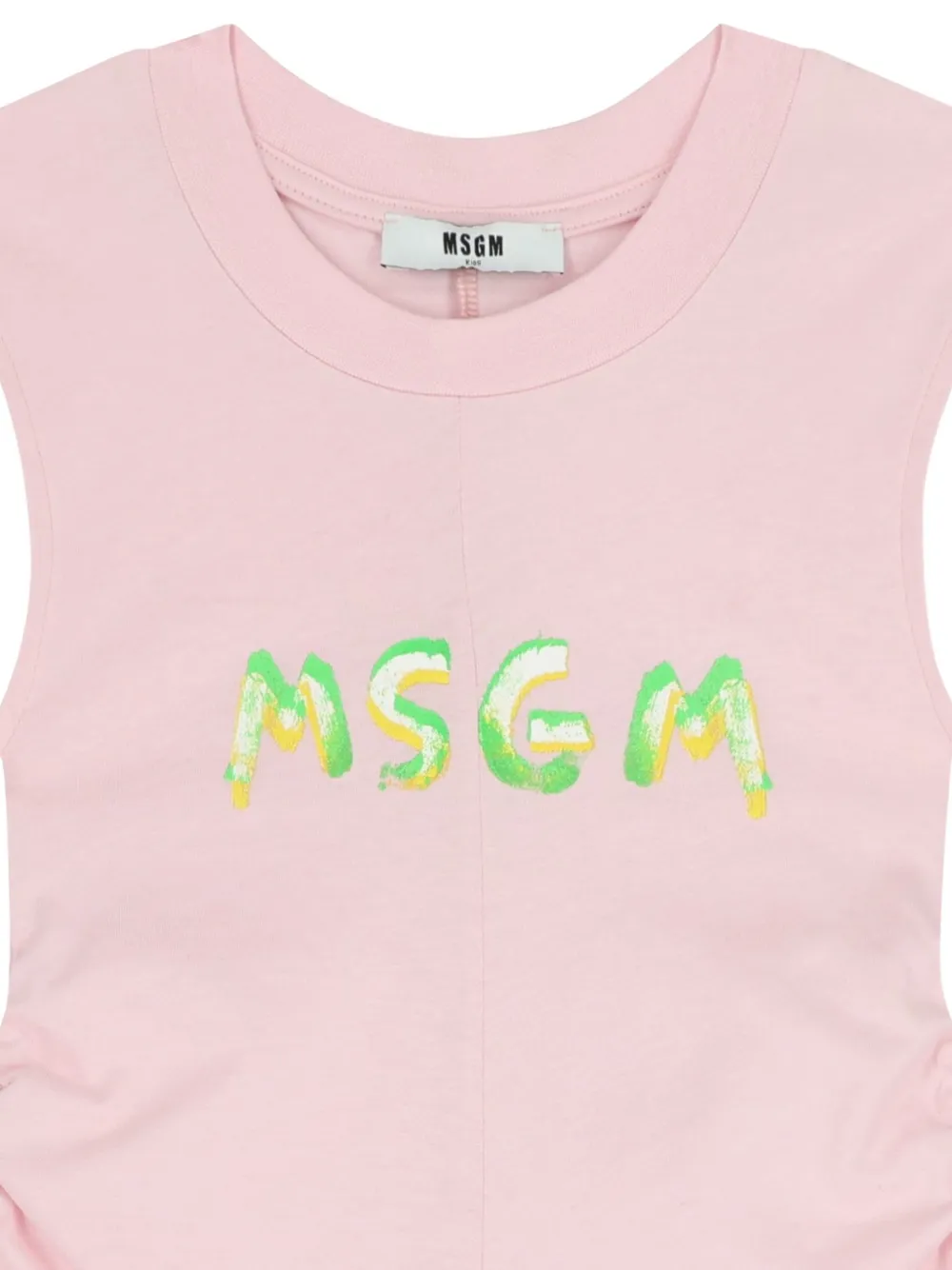 MSGM Kids Jurk met logoprint Roze