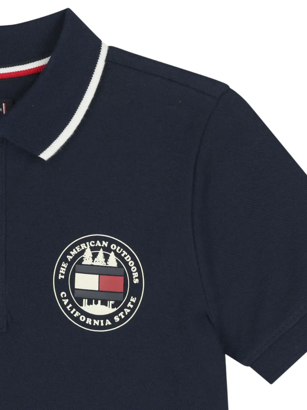 Tommy Hilfiger Junior Poloshirt met logoprint Blauw