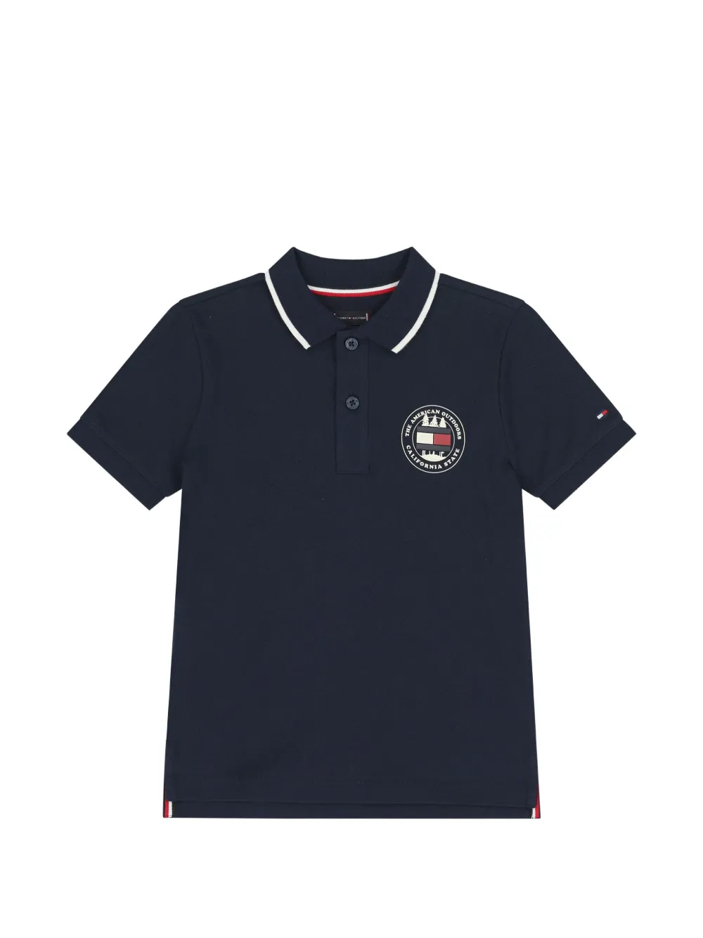 Tommy Hilfiger Junior Polo con logo - Blu