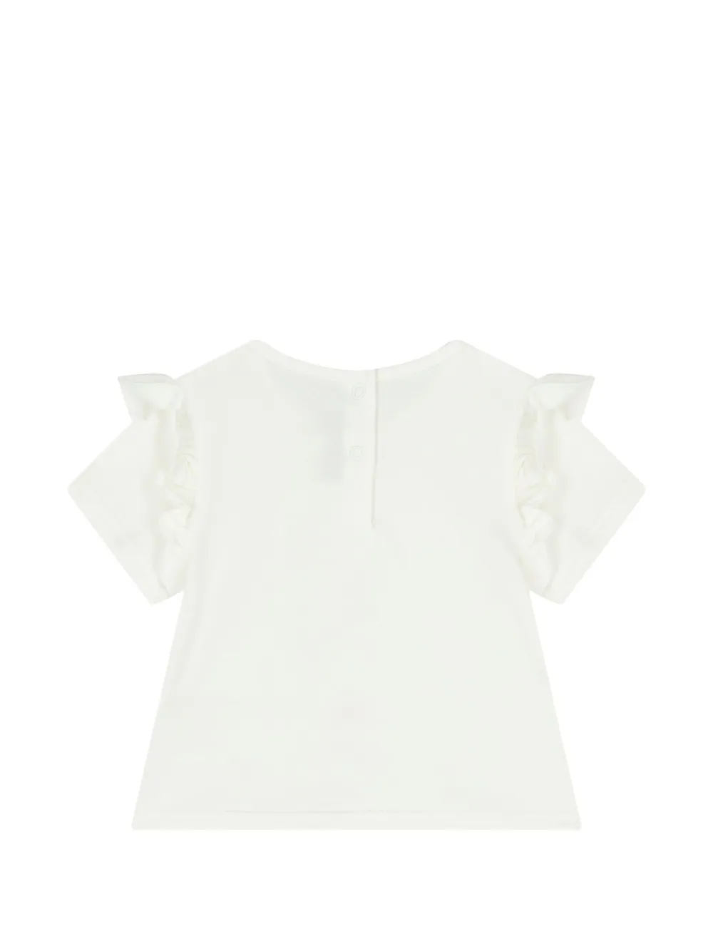 Tartine Et Chocolat T-shirt met ruches en bloemenprint Wit