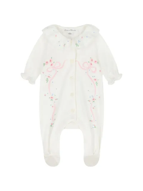Tartine Et Chocolat star embroidered babygrow
