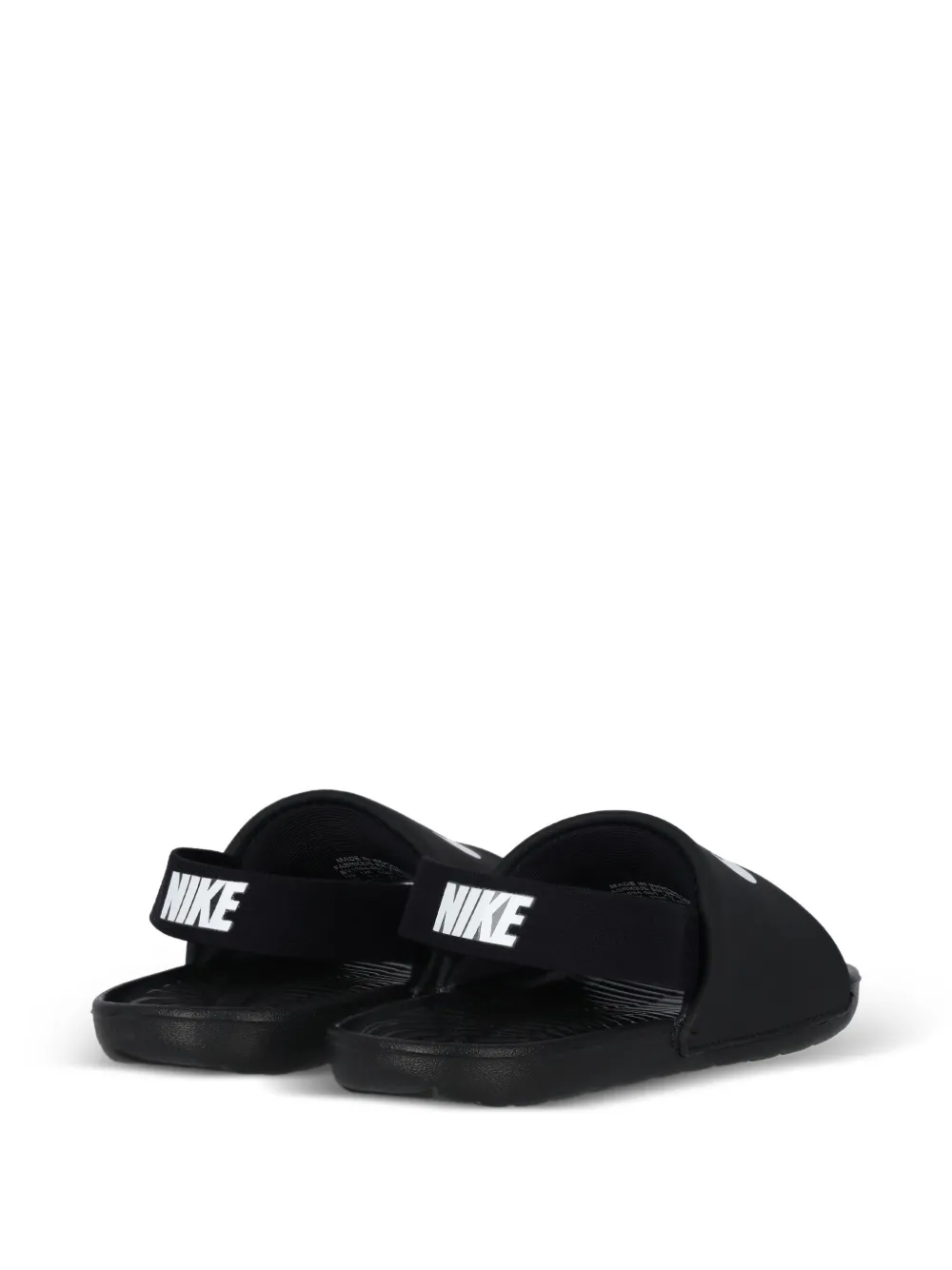 Nike Kids Kawa sandalen met logoband Zwart