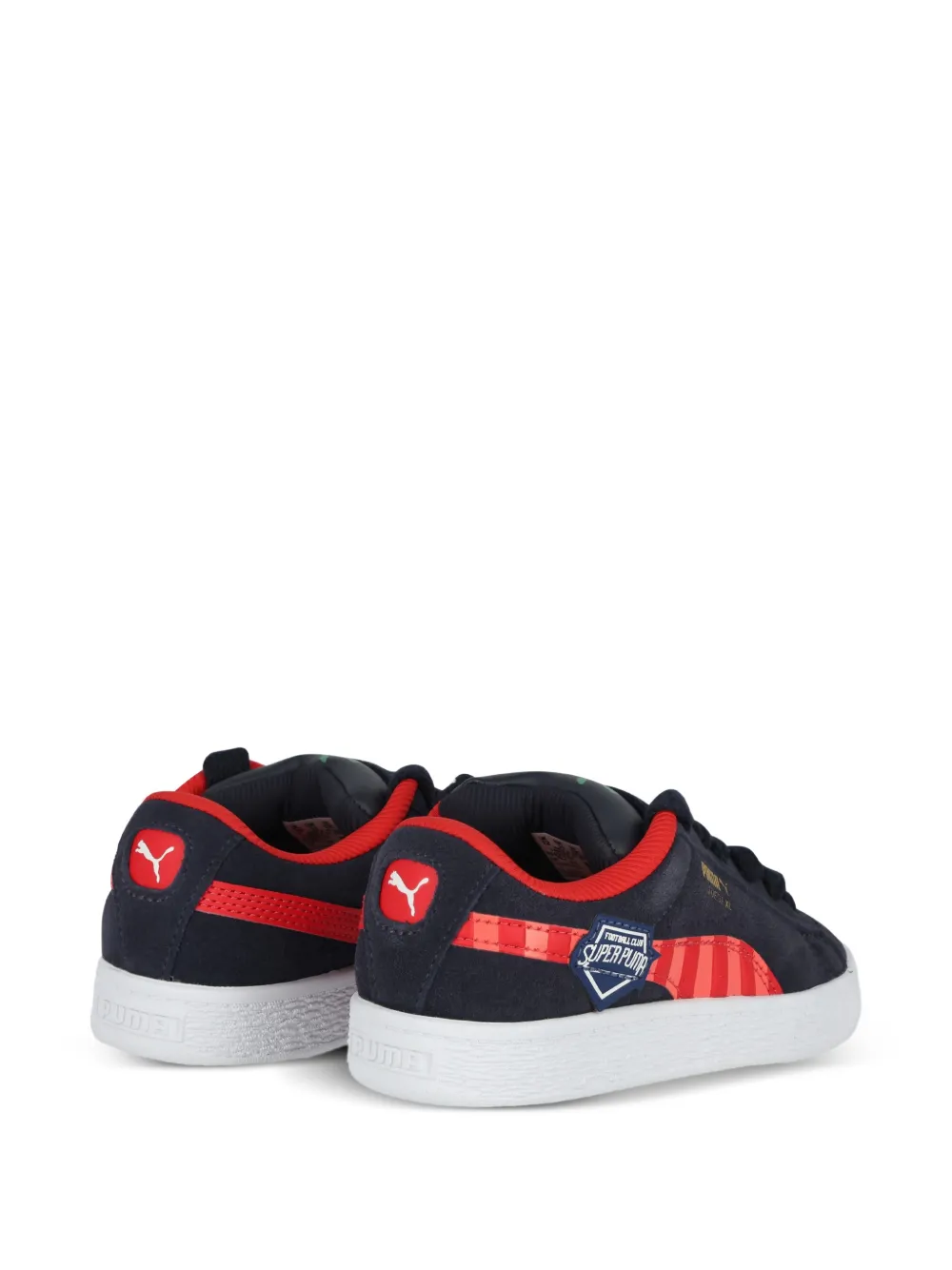 Puma Kids Super kalfsleren sneakers Blauw