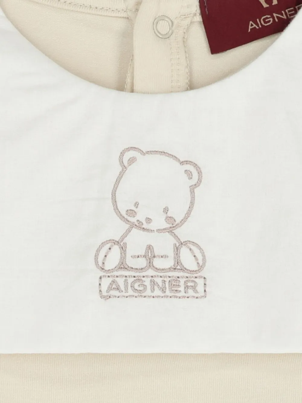 Aigner Kids Pyjama met ronde hals Beige