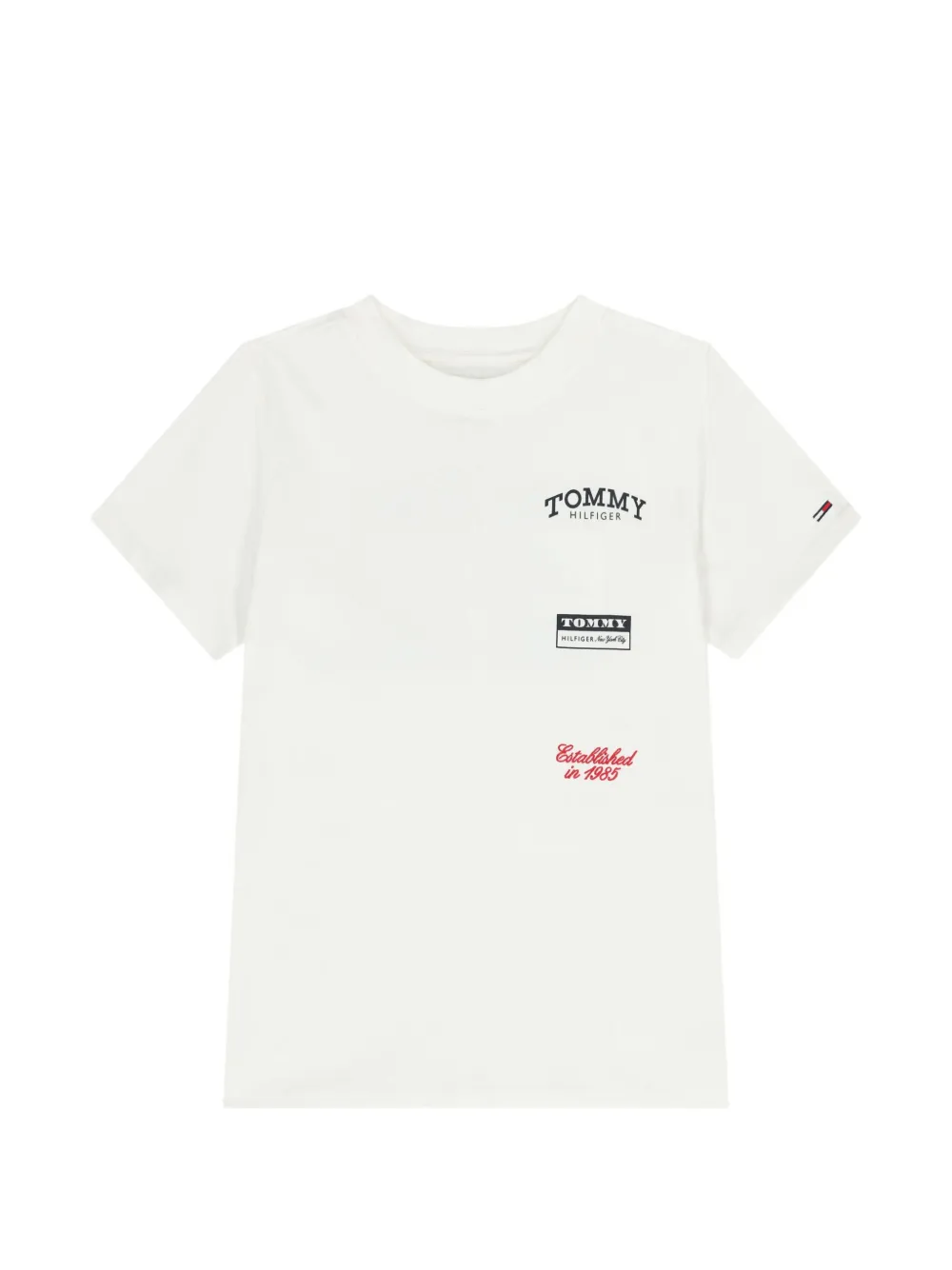 Tommy Hilfiger Junior T-shirt con logo - Bianco