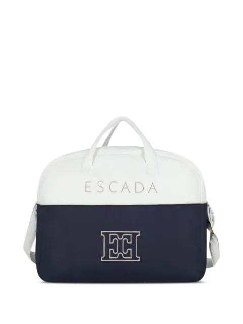 Escada Kids embroidered two-tone changing bag