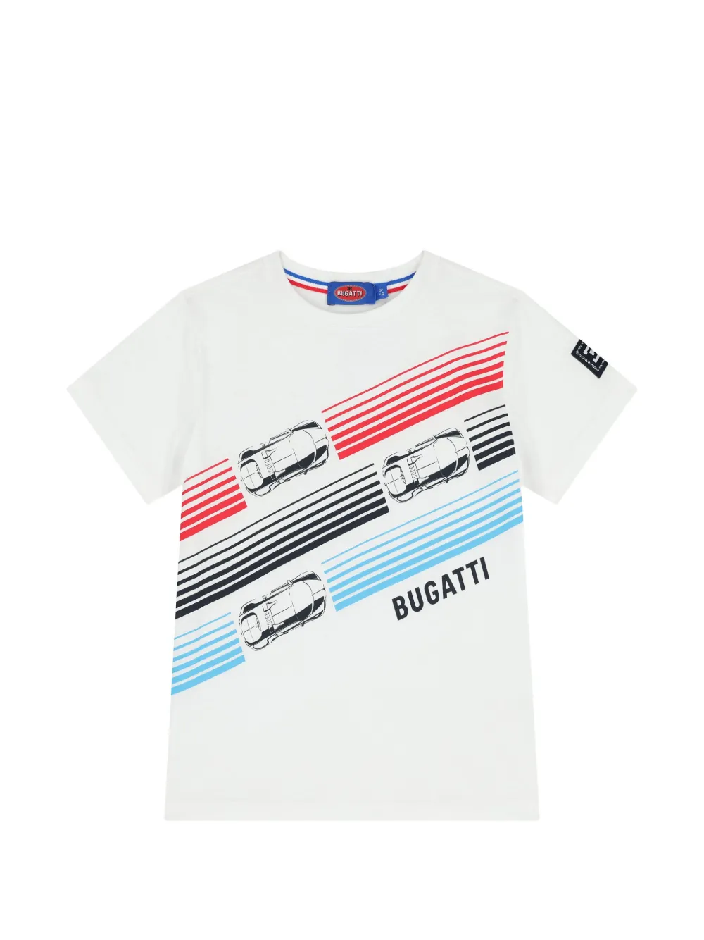 Bugatti Kids Gestreiftes T-Shirt - Weiß