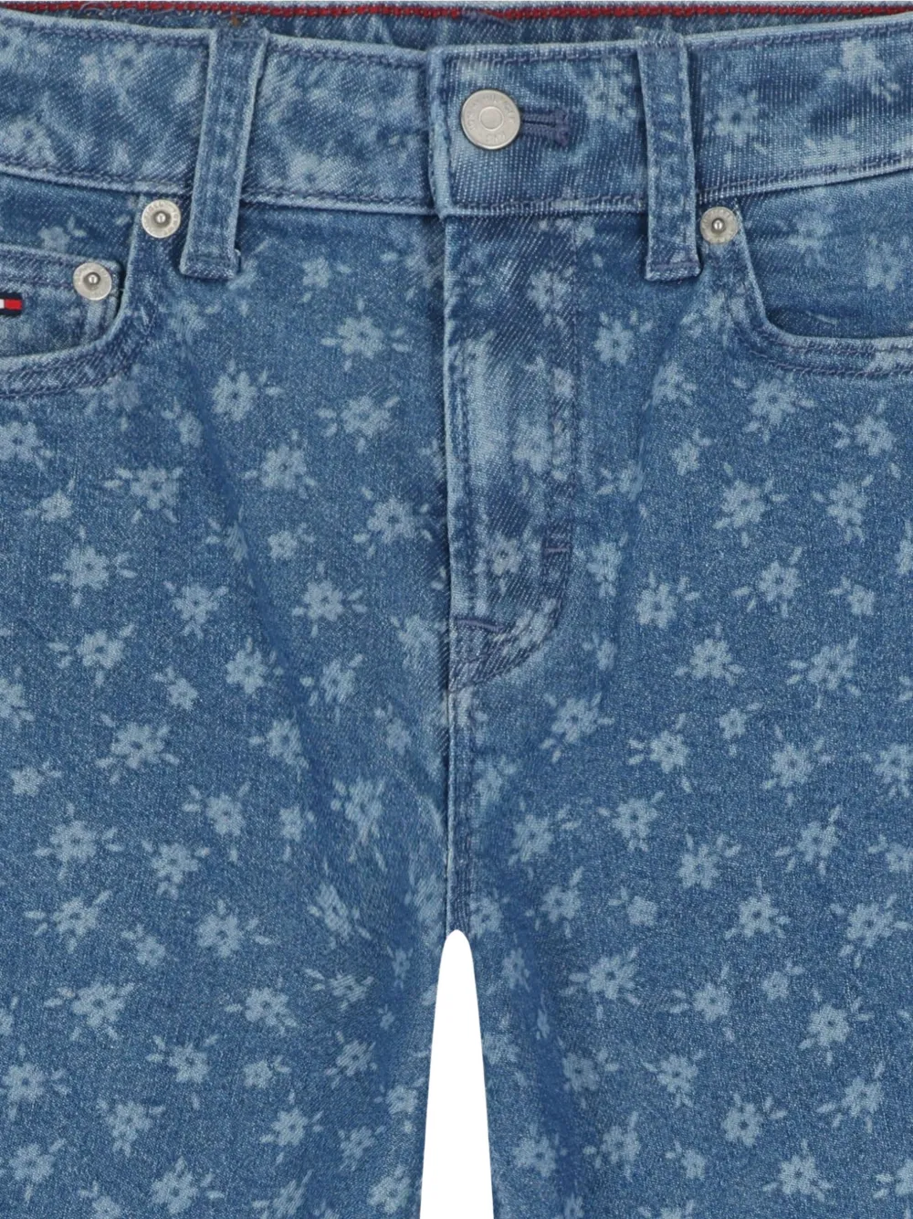 Tommy Hilfiger Junior Jeans met bloemenprint Blauw