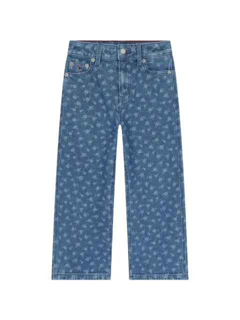 Tommy Hilfiger Junior floral-pattern jeans