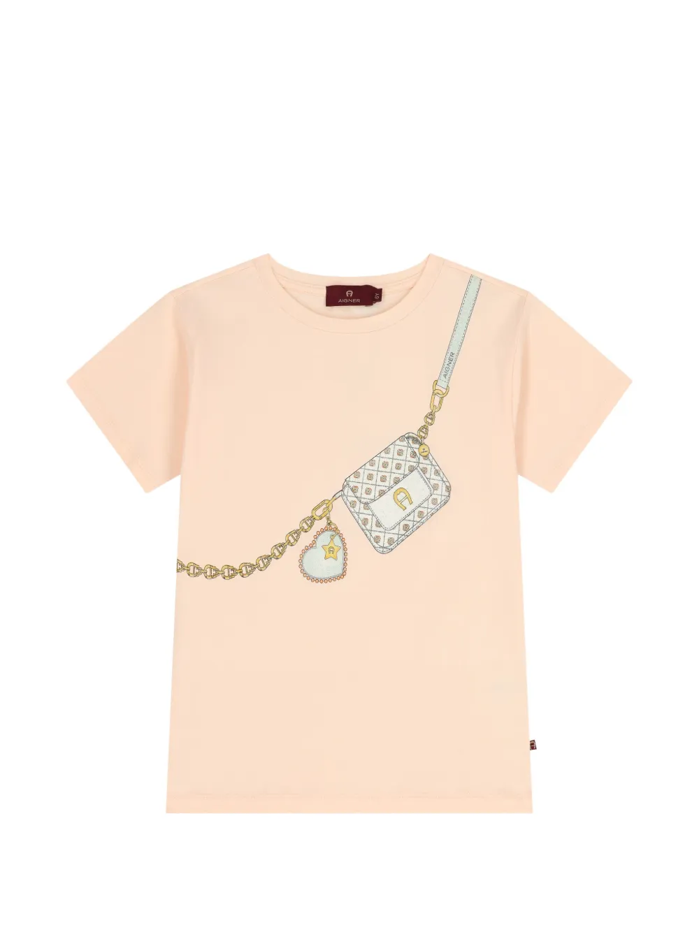 Aigner Kids front-graphic T-shirt - Rosa