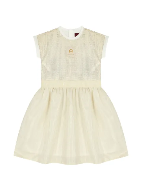 Aigner Kids logo-waistband dress