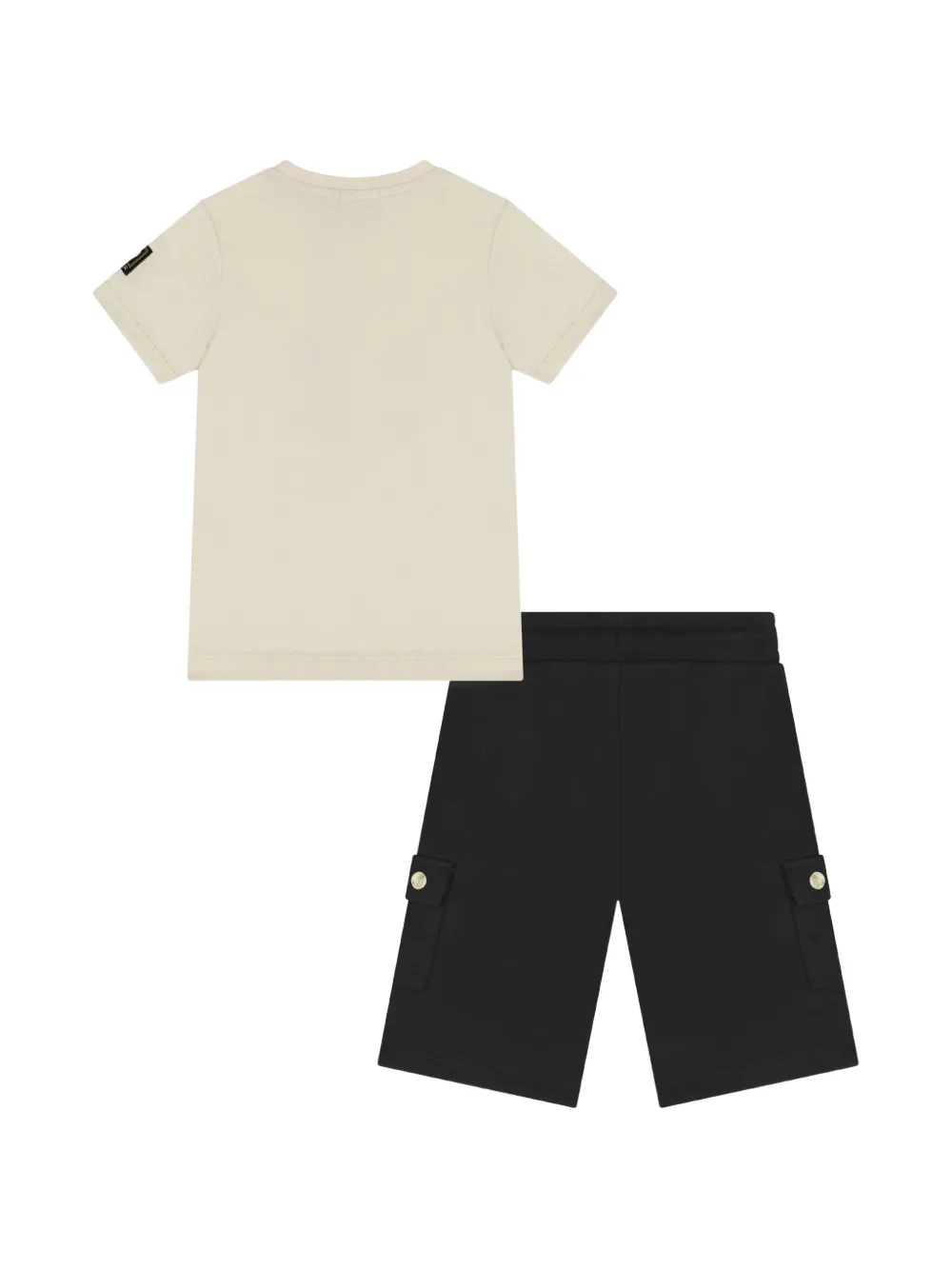Aigner Kids Twee shorts met logodetail Beige